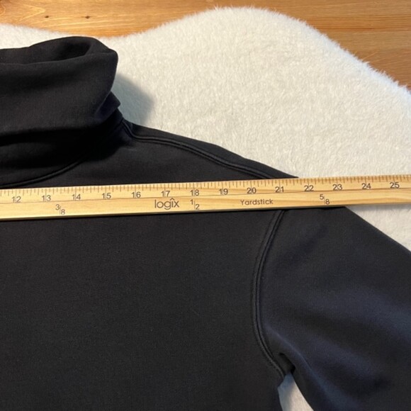 Athleta Womens Black Funnel Neck Fleece Long Sleeve Activewear Sweatshirt Sz XS - Picture 8 of 10